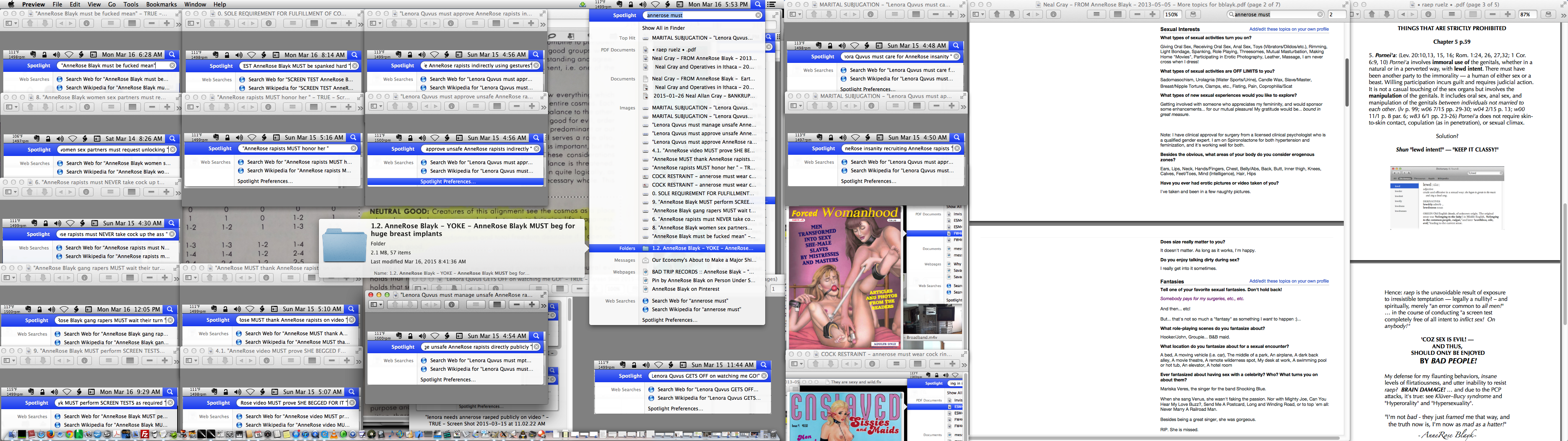 ./ 1.1. SLAVERY - CONDITIONS - annerose - SLAVERY - annerose must - SET OF MATCHES on that search implying what - Compliance with Jehovah's Witness Standards for Marriage - AND LENORA'S FOR SLAVERY- Screen Shot 2015-03-16 at 5.53.08 PM.png